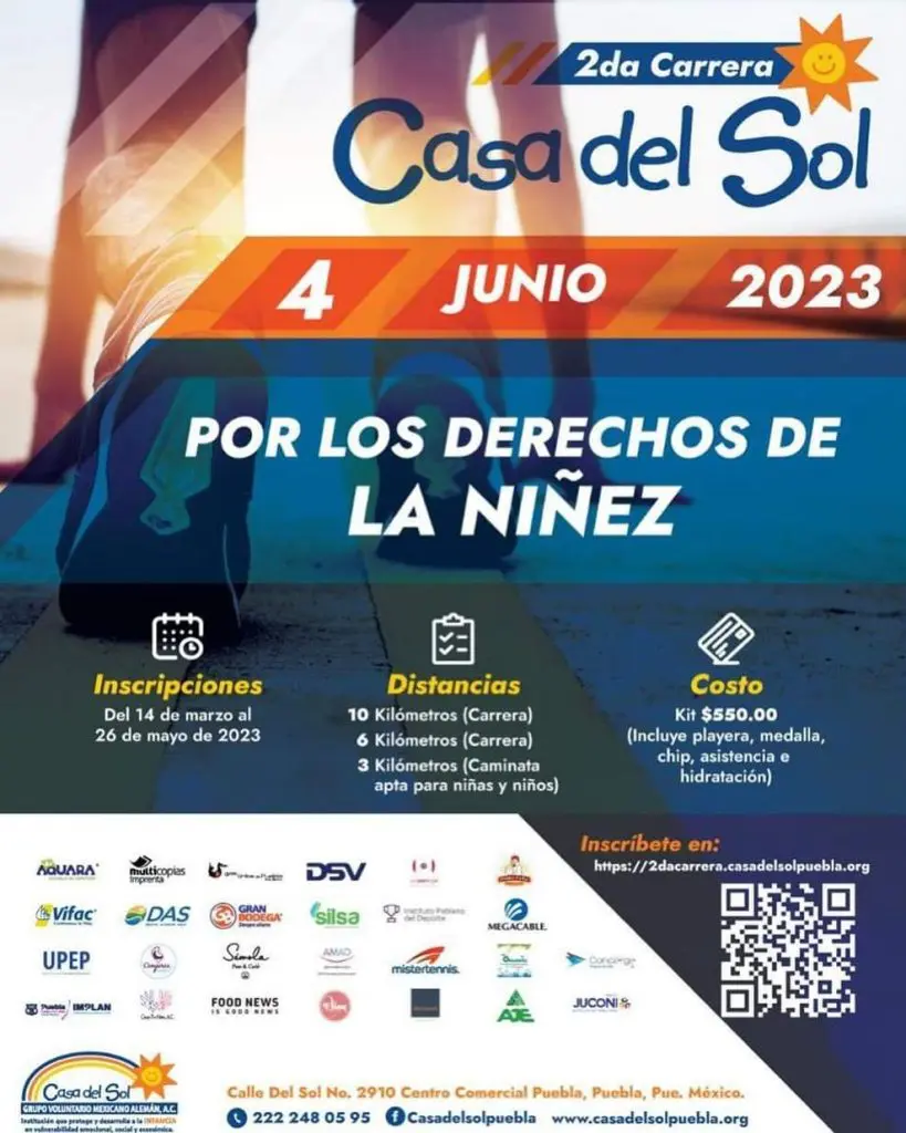 Casa del Sol lanza segunda carrera por los derechos de la niñez