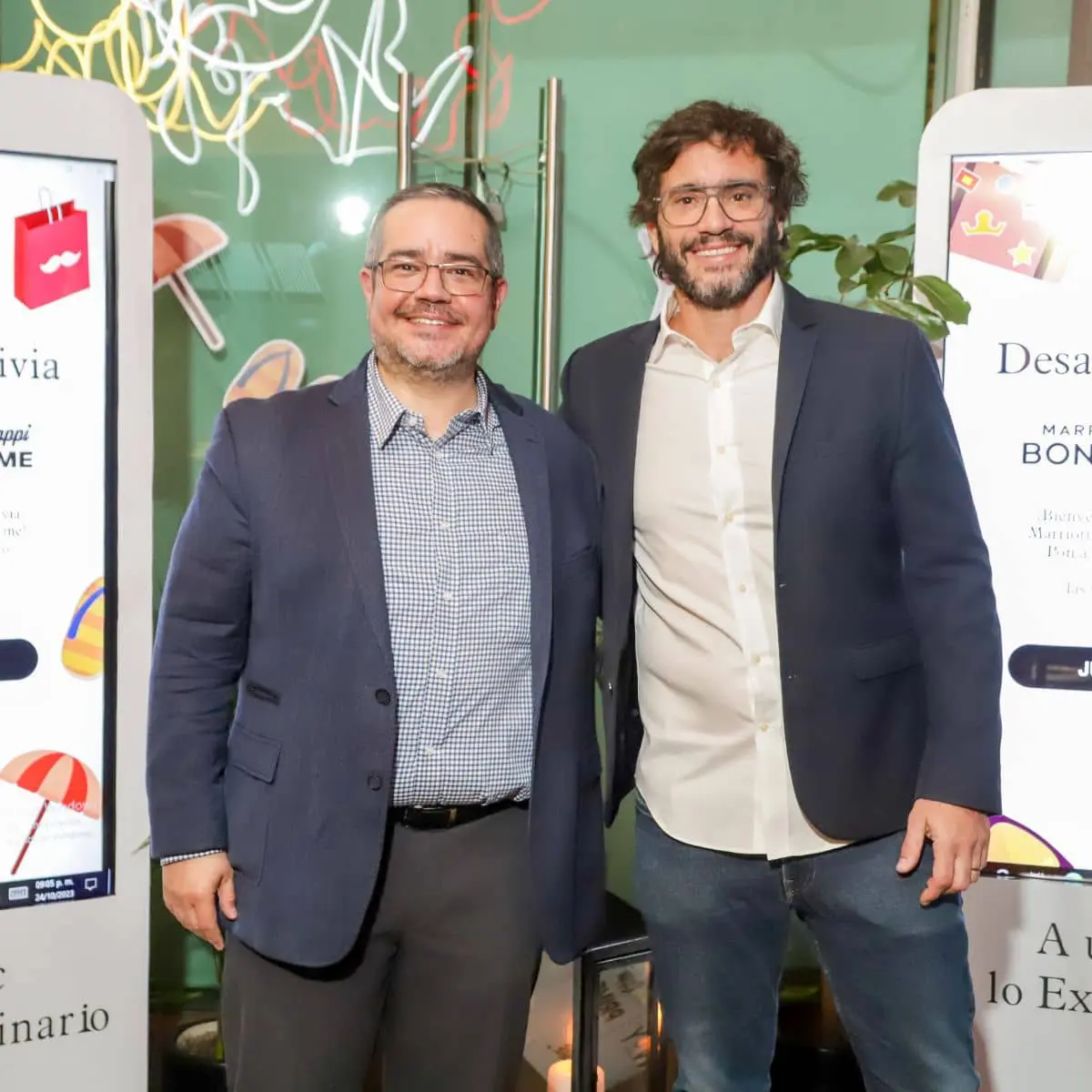 Carlos Olguín, vicepresidente de Fidelización y Alianzas de Marriott International en el Caribe y América Latina y Guido Becher, Head Global de Rappi Travel.