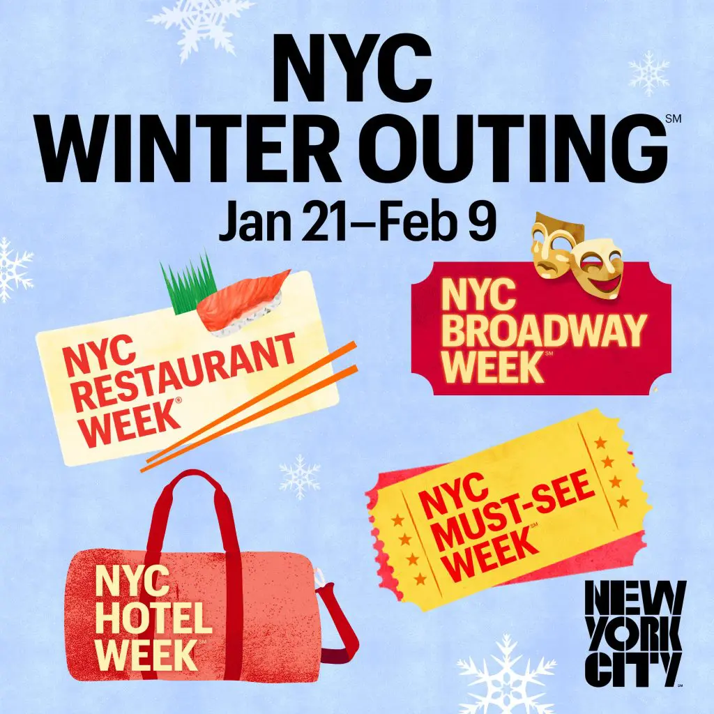 NYC Winter Outing 2025: descuentos imperdibles para explorar Nueva York NYC Winter Outing 2025