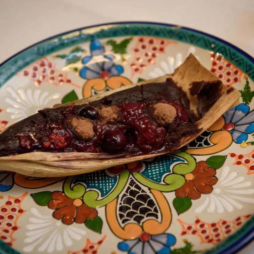 Tamal de chocolate. 