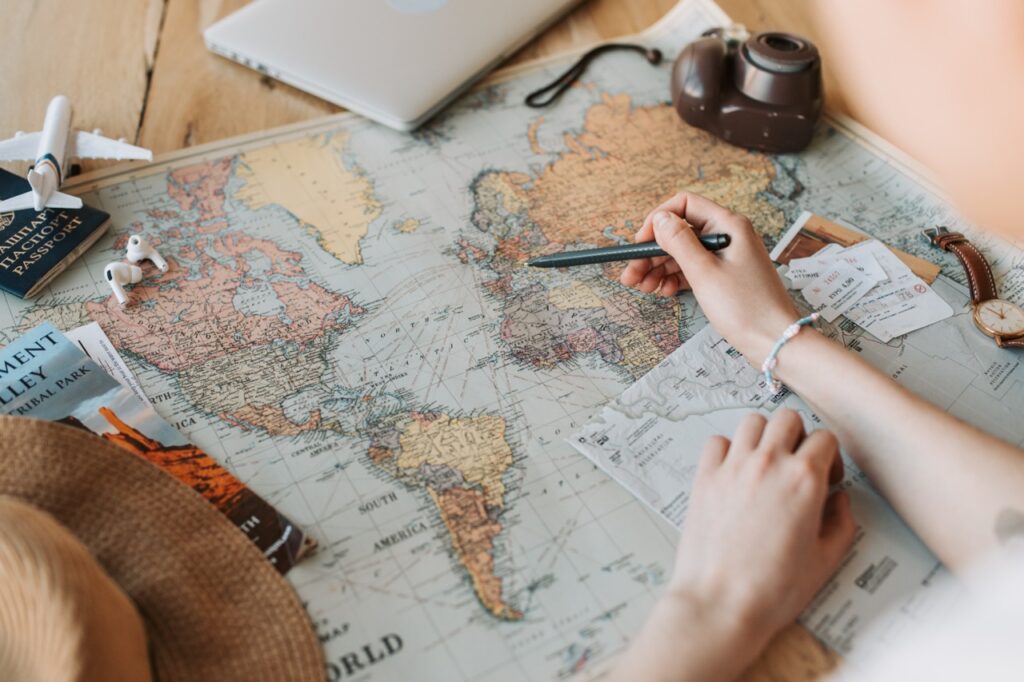 Tendencia de los viajes en todo el mundo