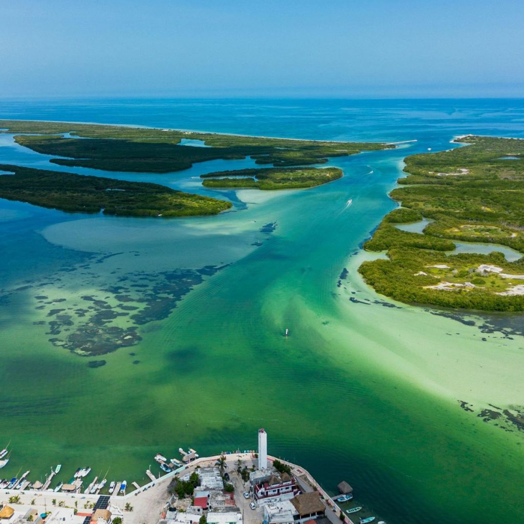 Río Lagartos en Yucatán. 