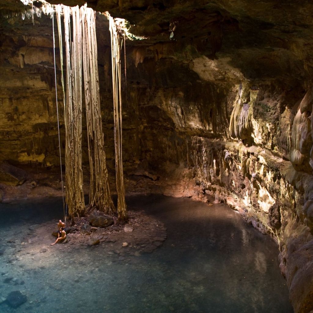Cenote Samula en Yucatán. 
